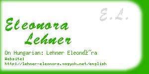 eleonora lehner business card